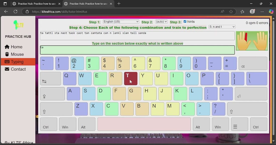 Computer Basics video lesson at KLTE Africa Academy: Practice, not just watching